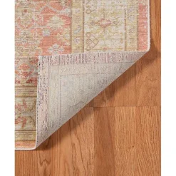 Salmon Vintage Border Area Rug, 8x11