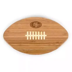 San Francisco 49ers Bamboo Football Cutting Board