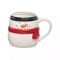 Santa Claus and Snowman Christmas Mugs, Set of 2