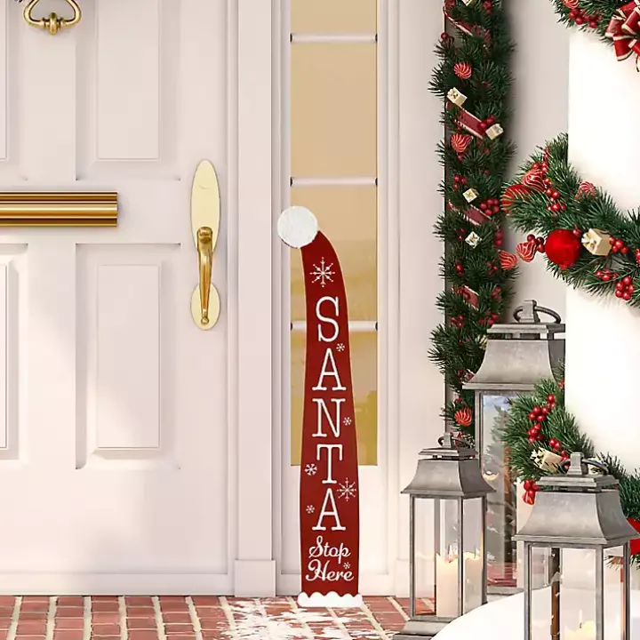 Santa Stop Here Porch Board