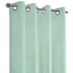 Seafoam Green Boucle Sheer Curtain Panel, 84 in.