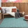 Seaglass Trellis Outdoor Area Rug, 5x7