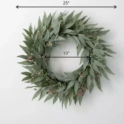 Seeded Blade Eucalyptus Wreath, 25 in.