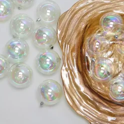 Shatterproof Clear Iridescent 32-pc. Ornaments