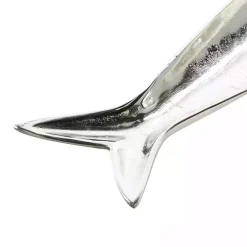 Silver Aluminum Metallic Fish Trays, Set of 2