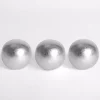 Silver Ceramic 4 in. Orbs, Set of 3