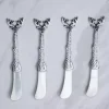Silver Deer Cheese Spreaders, Set of 4