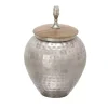 Silver Jar with Mango Wood Lid