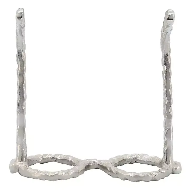 Silver Round Eye Glasses Sculpture