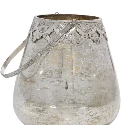 Silver Speckled Votive Candle Holders, Set of 3