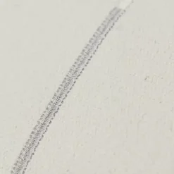 Silver Woven Lines Throw Pillow