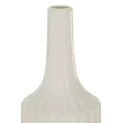 Slender Curtain Ribbed Vase