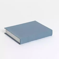 Small Light Blue Linen Book Box