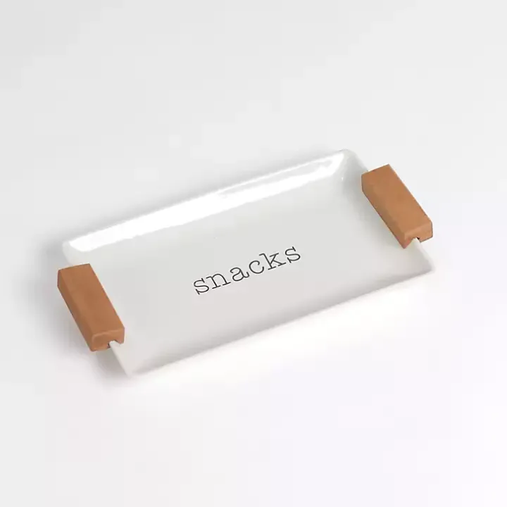 Snack Acacia Wood Serving Tray