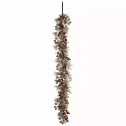 Snowy Eucalyptus Berry Mix Christmas Garland