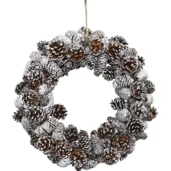 Snowy Pinecone Mix Wreath