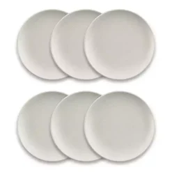 Speckled Beige Wheat Dinner Plates, Set of 6