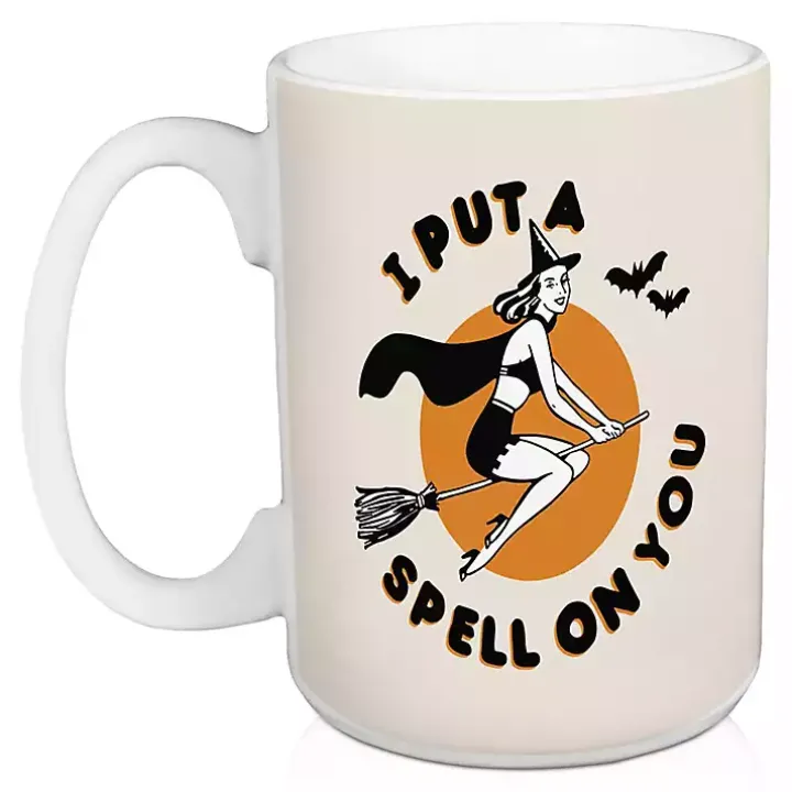Spell On You Halloween Mugs, Set of 2