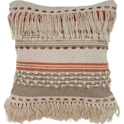 Spice and Natural Chic Fringe Pillow