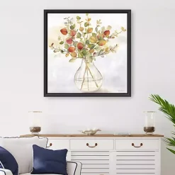 Spice Eucalyptus Framed Canvas Print, 30x30 in.