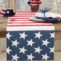 Stars and Stripes Patriotic Table Runner
