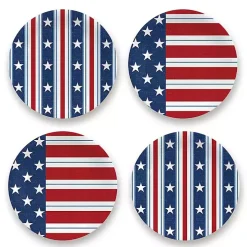 Stars and Stripes 4-pc. Melamine Appetizer Plates