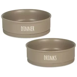 Stone Dinner & Drinks 2-pc. Pet Bowl Set, 8 in.