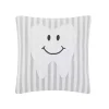 Striped Tooth Fairy Embroidered Mini Pillow