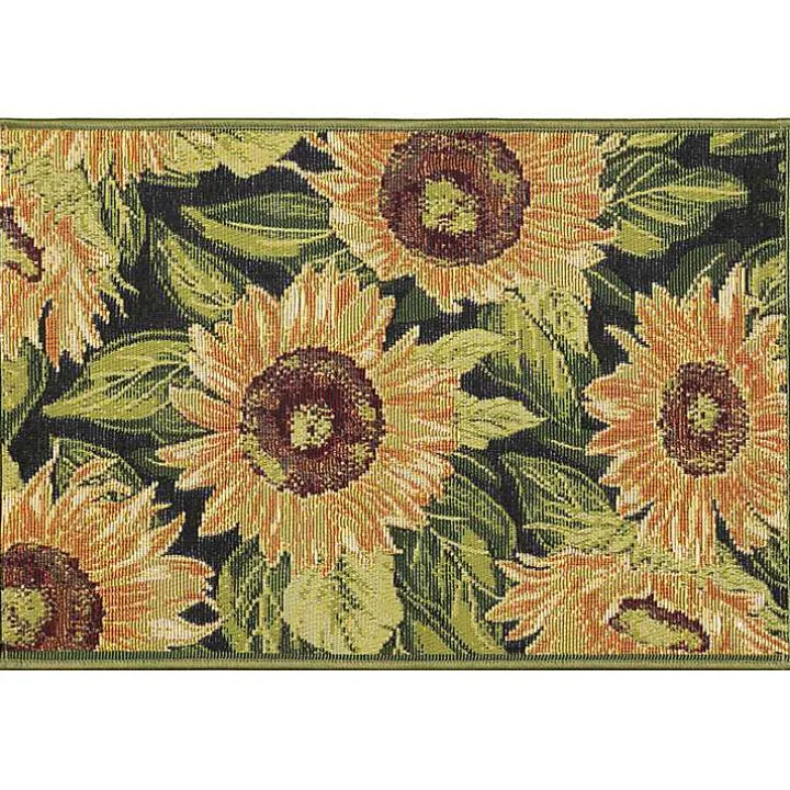 Sunflower Blossoms Indoor/Outdoor Rug, 3x4