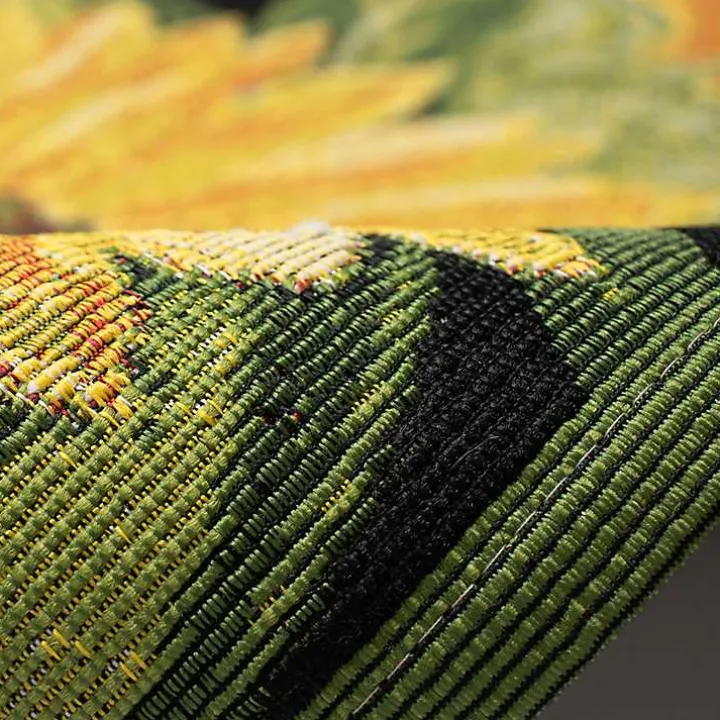 Sunflower Blossoms Indoor/Outdoor Rug, 3x4