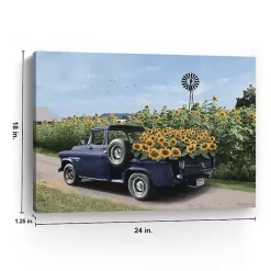Sunflower Days Canvas Art Print, 24x18 in.