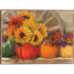 Sunflower Still Life Framed Canvas Art Print