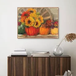 Sunflower Still Life Framed Canvas Art Print