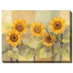 Sunflower Sunshades Outdoor Canvas Art Print
