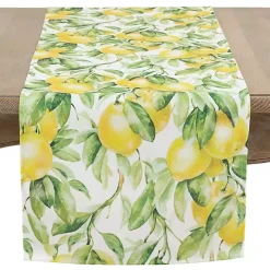 Sunny Lemon Print Table Runner