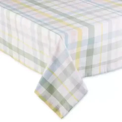 Sweet Spring Plaid Tablecloth, 52 in.