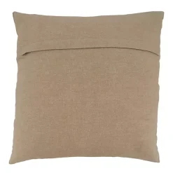 Tan Embroidered Sheep Accent Pillow