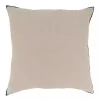 Tan Fringe Diamond Throw Pillow Cover