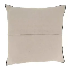 Tan Fringe Diamond Throw Pillow Cover