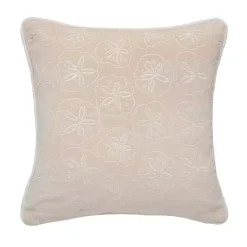 Tan Velvet Sand Dollar Pillow