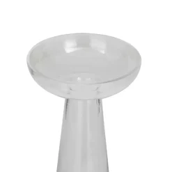 Tapered Glass Pillar Candle Holders, Set of 3