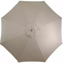 Taupe Tilt Hand Crank Outdoor Umbrella