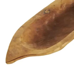 Teak Wood Carved Fish Trays, Set of 2