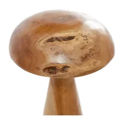 Teakwood Mushroom 3-pc. Sculpture Set