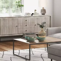 Teal & White Ceramic Decorative Bowls, Set of 3