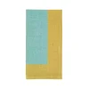 Teal and Mustard Colorblock Napkins, Set of 4