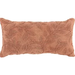 Terracotta Stonewash Botanical Pillow