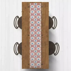 4th of July Stars & Stripes Table Runner, 90 in.