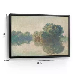 The Seine at Giverny Framed Canvas Art Print