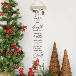 There is Peace in Christ Hanging Canvas Sign